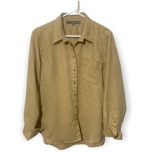 Claridge & King Microsuede Tan Shirt‎ LG